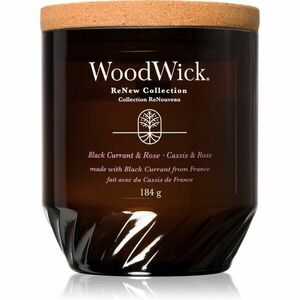 Woodwick Black Currant & Rose vonná svíčka 184 g obraz