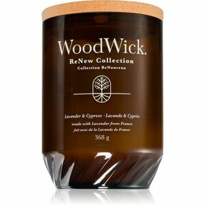Woodwick Lavender & Cypress vonná svíčka 368 g obraz