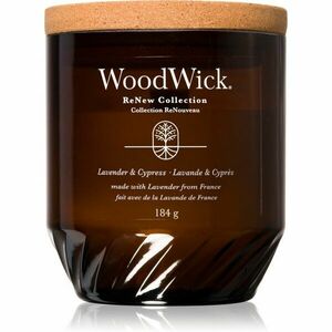 Woodwick Lavender & Cypress vonná svíčka 184 g obraz