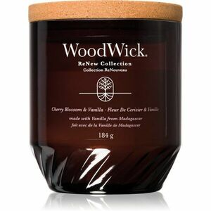 Woodwick Cherry Blossom & Vanilla vonná svíčka s dřevěným knotem 184 g obraz