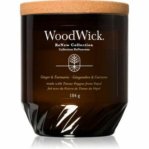Woodwick Ginger & Turmeric vonná svíčka s dřevěným knotem 184 g obraz