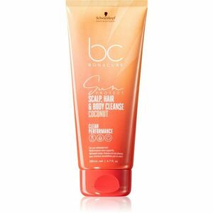 Schwarzkopf Professional BC Bonacure Sun Protect Scalp, Hair & Body Cleanse šampon na vlasy i tělo 200 ml obraz