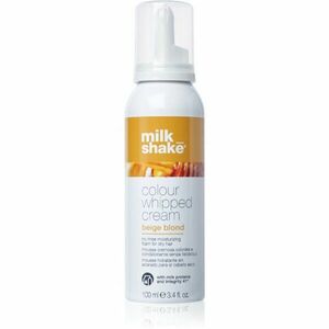 Milk Shake Colour Whipped Cream tónovací pěna pro všechny typy vlasů Beige Blond 100 ml obraz