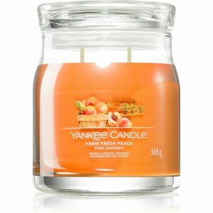 Yankee Candle Farm Fresh Peach vonná svíčka Signature 368 g obraz