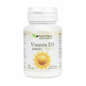 Natural Medicaments Vitamín D3 2000 IU 90 tablet obraz
