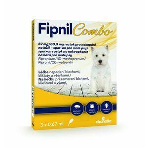 Fipnil Combo 67/60.3 mg spot-on Dog S 3x0, 67 ml obraz