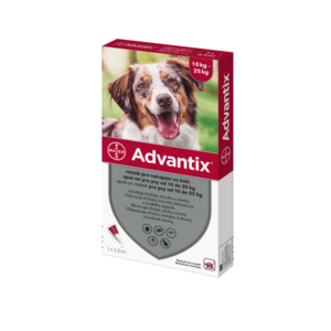 Advantix pro psy 10-25 kg spot-on 1x2, 5 ml obraz