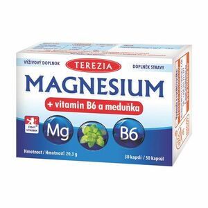 Terezia Magnesium + vitamin B6 a meduňka 30 kapslí obraz