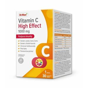 Dr. Max Vitamin C High Effect 1000 mg 30 žvýkacích tablet obraz
