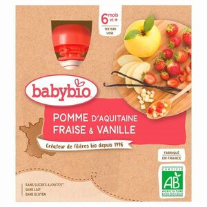 Babybio Jablko, jahoda a vanilka kapsičky 4x90 g obraz