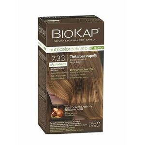 BIOKAP Nutricolor Delicato Rapid 7.33 Blond zlatá pšenice barva na vlasy 135 ml obraz