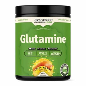 GreenFood Performance Glutamine Juicy mango 420 g obraz
