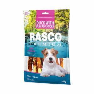 Rasco Premium Bůvolí tyčinky obalené kachním 80 g obraz