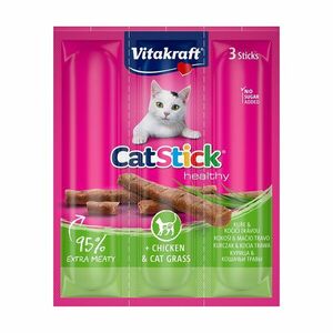 Vitakraft Cat Stick mini kuře a kočičí tráva 3x6 g obraz