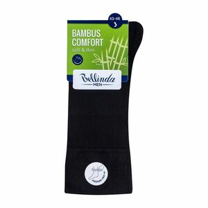 Bellinda BAMBUS Comfort vel. 43–46 pánské ponožky černé obraz