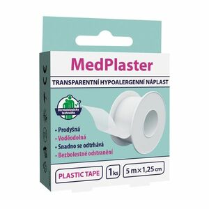 MedPlaster Náplast transparentní cívková 5 m x 1, 25 cm 1 ks obraz