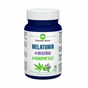 Pharma Activ Melatonin Meduňka Konopný olej 60 tobolek obraz