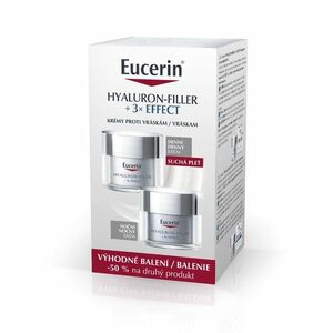 Eucerin Hyaluron-Filler + 3x Effect denní + noční krém 2x50 ml obraz