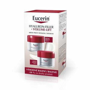 Eucerin Hyaluron-Filler + Volume-Lift denní + noční krém 2x50 ml obraz