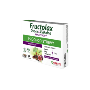 Fructolax Ortis Ovoce&Vláknina žvýkací kostky 24 ks obraz
