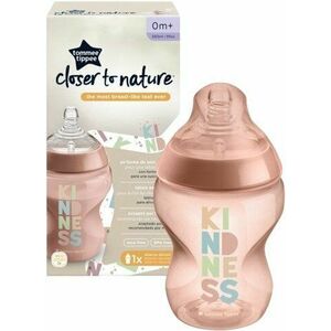 Tommee Tippee CTN kojenecká lahev ANTI-COLIC pomalý průtok 0m+, Kindness 260 ml obraz