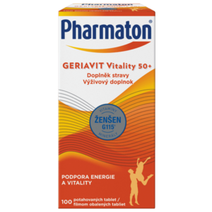 Pharmaton Geriavit Vitality 50+, 100 tablet obraz