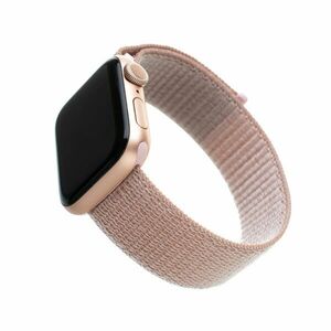 Fixed Nylonový řemínek Nylon Strap pro Apple Watch 44mm/ Watch 42mm, růžově zlatý obraz