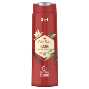 Old Spice Oasis Sprchový gel pro muže 3v1 pro dlouhotrvající svěžest s vůní kouřové vanilky 400 ml obraz