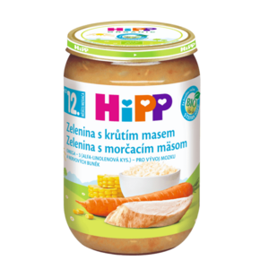 HIPP DĚTSKÉ MENU Zelenina s krůtím masem 220g obraz