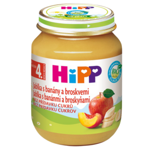 HiPP Ovoce BIO Jablka s banány a broskvemi 125 g obraz