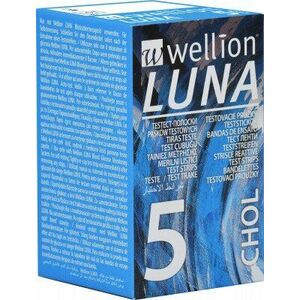 Wellion Testovací proužky Luna cholesterol 5ks 5 ks obraz