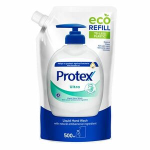 Protex Ultra tekuté mýdlo s přirozenou antibakteriální ochranou náhradní náplň 500 ml obraz