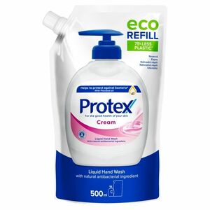 Protex Cream tekuté mýdlo s přirozenou antibakteriální ochranou náhradní náplň 500 ml obraz