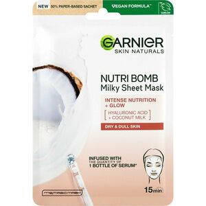 Garnier Skin Naturals Textilní pleťová maska s kokosovým mlékem pro suchou pleť 28 g obraz