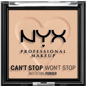 NYX Professional Makeup Can't Stop Won't Stop Mattifying Powder Kompaktní pudr - 03 Light Medium 6 g obraz