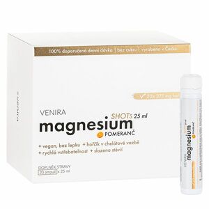 Venira Magnesium shots, příchuť pomeranč 20 x 25 ml obraz