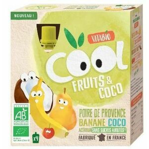 Vitabio Ovocné BIO kapsičky Cool Fruits kokos, hruška, banán a acerola 4 x 85 g obraz