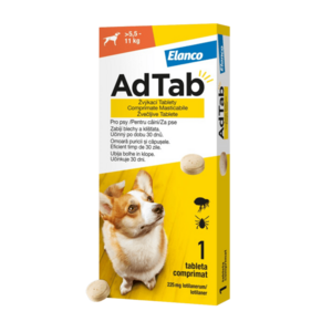 AdTab 225mg Žvýkací tableta pro psy 5, 5 - 11kg obraz
