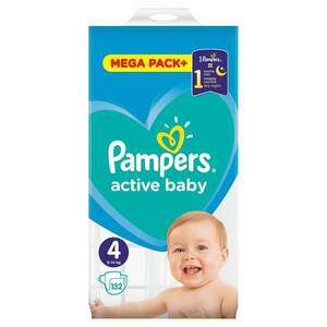 Pampers Active Baby plenky vel. 4, 9-14 kg, 132 ks obraz