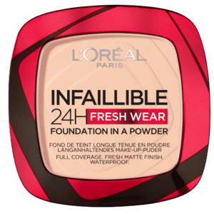 L'Oréal Paris Infaillible Fresh Wear 24H Foundation in a Powder 180 Rose Sand make-up v pudru, 9 g obraz