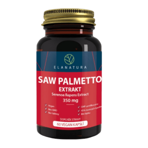Elanatura Saw Palmetto extrakt 350mg (Serenoa repens), 60 vegan kapslí 60 kapslí obraz