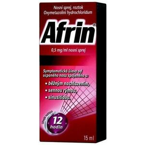 Afrin 0, 5 mg/ml nosní sprej 15 ml obraz