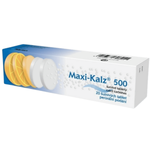 Maxi-Kalz 500mg 20 šumivých tablet obraz