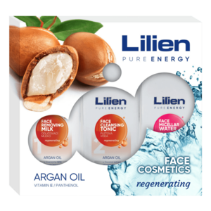 Lilien Dárkový balíček Face Cosmetic Argan Oil 3 x 250 ml obraz