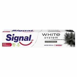 Signal White System Charcoal zubní pasta 75 ml obraz