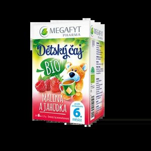 Megafyt Dětský čaj Malina a jahůdka BIO 20 x 1.75 g obraz