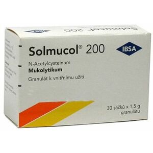 Solmucol 200mg perorální granule 30 sáčků obraz