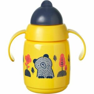 Tommee Tippee Superstar Straw Cup Yellow hrnek s brčkem pro děti 6 m+ 300 ml obraz