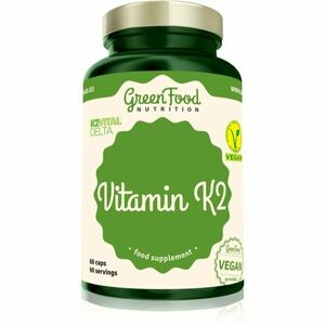 Vitamín K2 - GreenFood Nutrition, 60 kapslí, Vitamín K2 - GreenFood Nutrition, 60 kapslí obraz