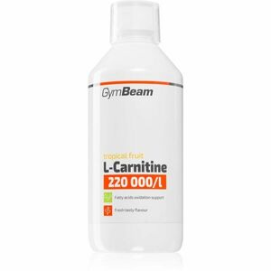 GymBeam L-Carnitine 220 000 mg/l spalovač tuků příchuť Tropical Fruit 500 ml obraz